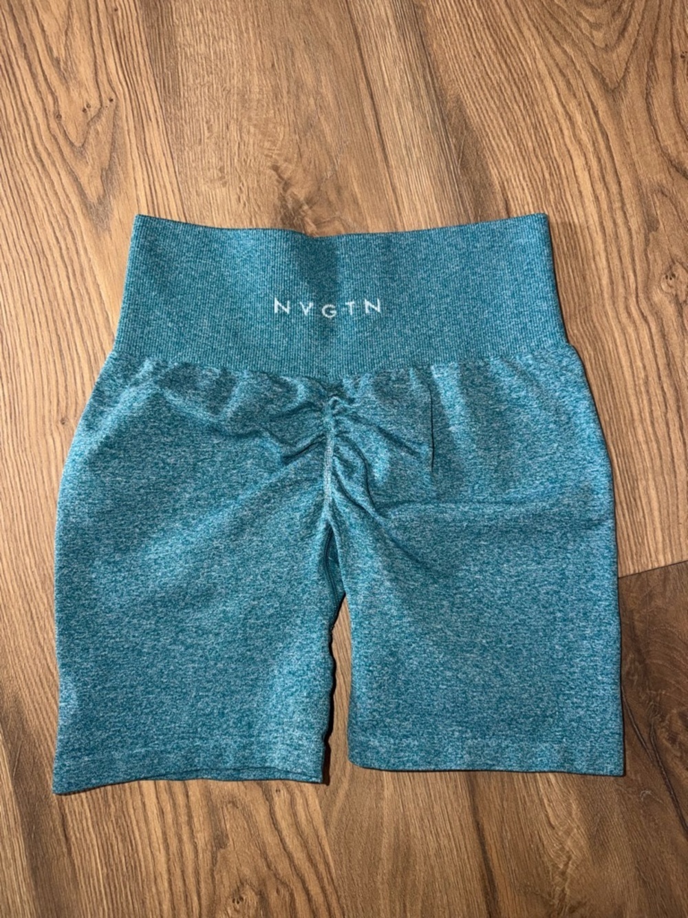 NYGTN Teal Seamless Contour Shorts